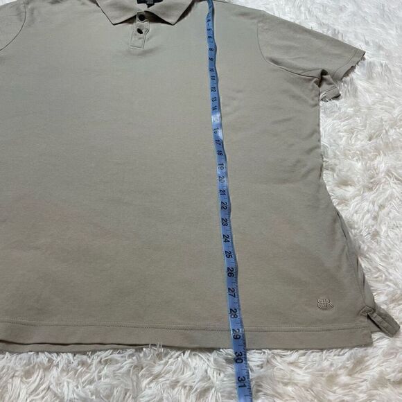 BANANA REPUBLIC Tan Polo Shirt Mens Size XXL Short Sleeve 100% Cotton - Picture 7 of 8